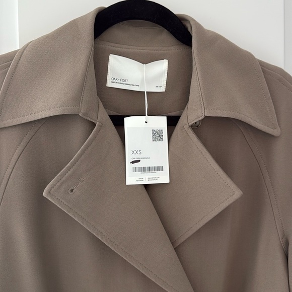 Oak + Fort Oversized Tench Coat - Picture 2 of 5